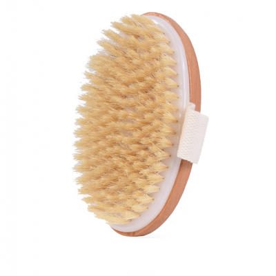 Custom logo Dry Skin Body Brush Improves Skin Health and Beauty Natural Bristle Remove Dead Skin and Toxins Cellulite Treatment